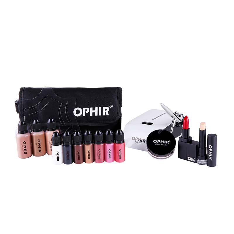 Airbrush Kit With Mini Compressor - Ofir-kit com sistema de maquiagem profissional,
