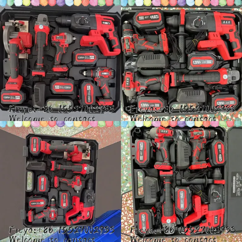 Brushless Angle Grinder Battery Powered - Conjunto Multifuncional de Ferramentas Elétricas Sem