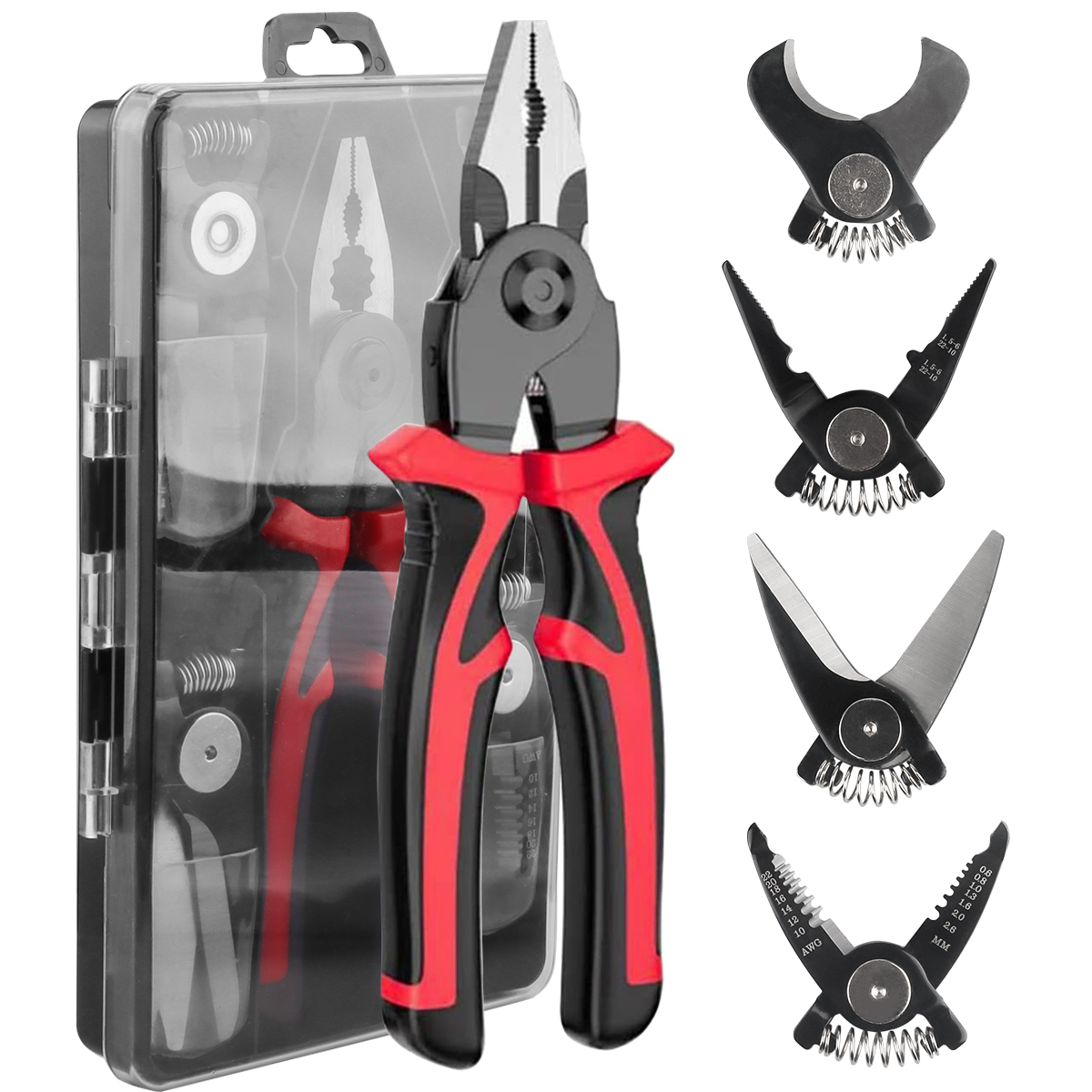 Automatic Wire Stripper Cutter - Alicate de crimpagem 5 em 1,
