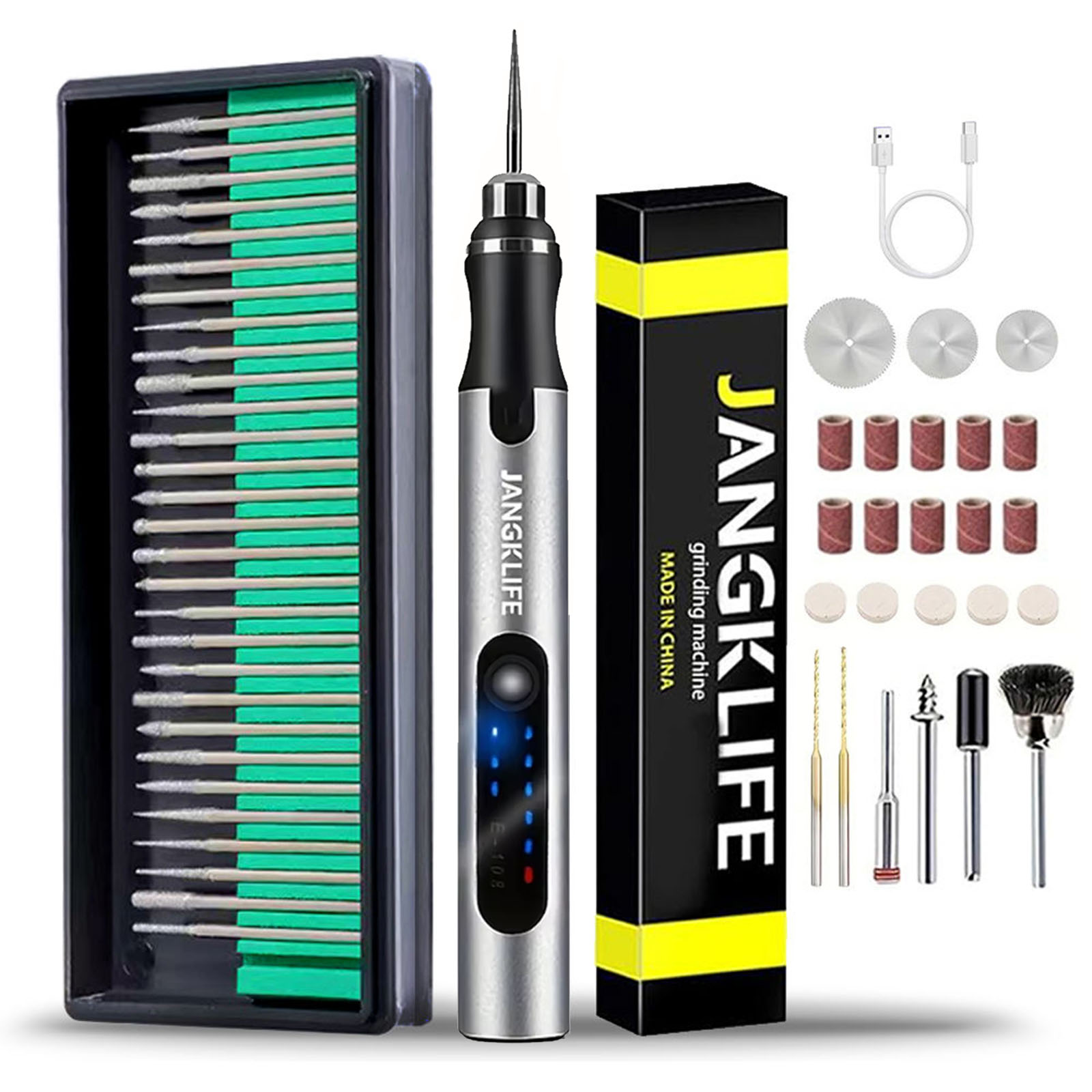 USB sem fio Rotary Tool Kit Wo - Cordless Rotary Tool Kit Accessories avaliação e preço