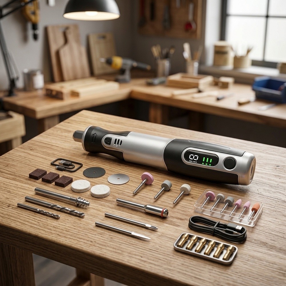 Kit de Ferramentas Rotativas E - Cordless Rotary Tool Kit Accessories avaliação e preço