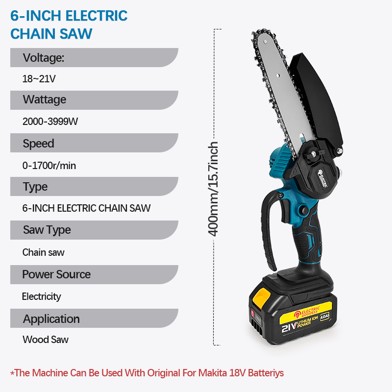 Mini Serra Elétrica Portátil S - Mini Electric Chainsaw 6 Inch avaliação e preço