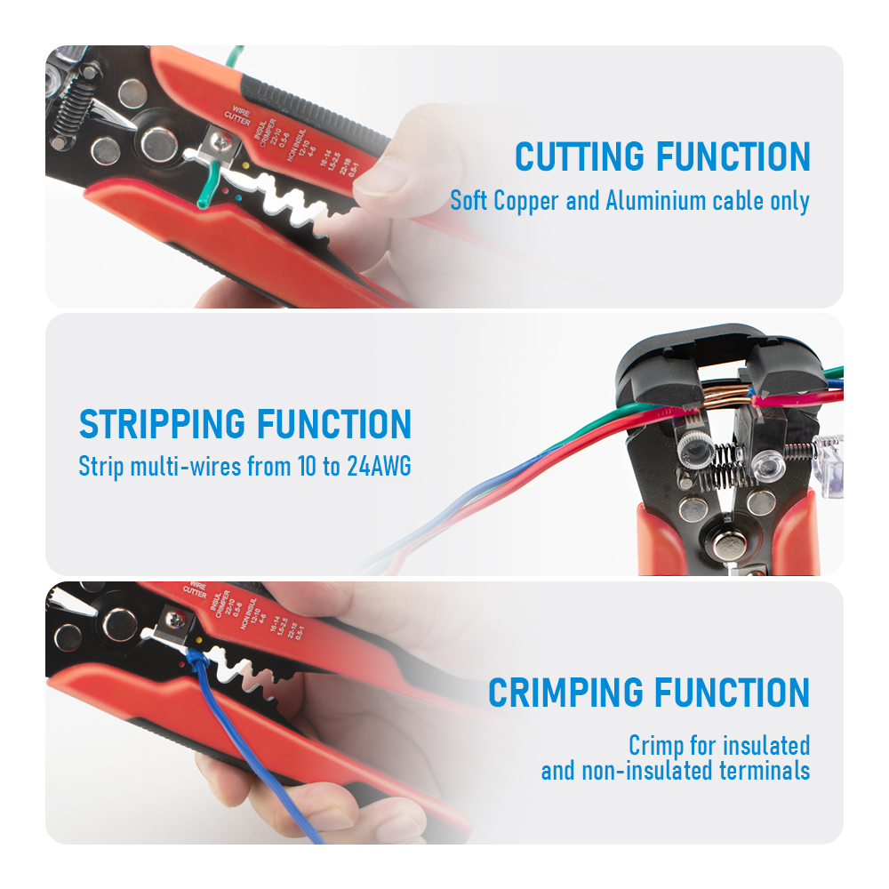 Alicate Profissional Automátic - Automatic Wire Stripper Cutter avaliação e preço