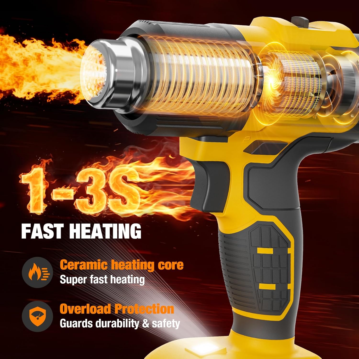 Pistola de Calor Sem Fio Compa - Cordless Heat Gun For Shrink Tubing avaliação e preço